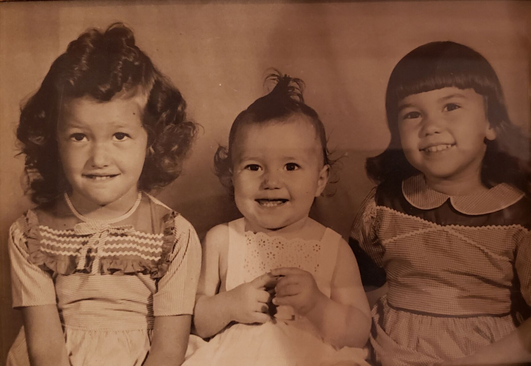 Carolyn with sisters Alice and Patricia
